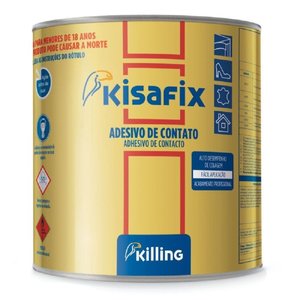 Cola Adesivo de Contato 250 Embalagem 2,8 Kg sem Toluol Kisafix Killing 01 Unidade