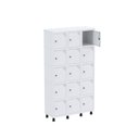 Ver imagem 2 de Armário Guarda Volume Locker Roupeiro 15 Portas Aço GRP 503/15 