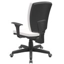 Ver mais imagens de Kit 03 Cadeiras de Escritório Diretor Office Giratória Preto Alta Flexi P03 Vinil branco - lyam