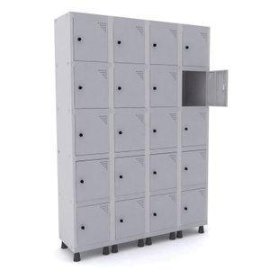 Armário Guarda Volume Locker Roupeiro 20 Portas Aço GRP 504/20 
