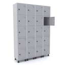 Ver imagem 1 de Armário Guarda Volume Locker Roupeiro 20 Portas Aço Grp 504/20 Cinza