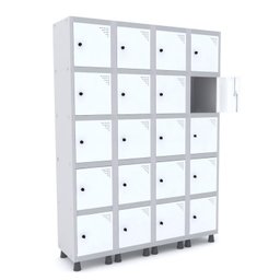 Armário Guarda Volume Locker Roupeiro 20 Portas Aço GRP 504/20  - 2