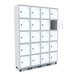 Armário Guarda Volume Locker Roupeiro 20 Portas Aço GRP 504/20 
