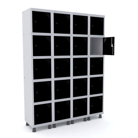 Armário Guarda Volume Locker Roupeiro 20 Portas Aço GRP 504/20 