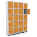 Ver imagem 1 de Armário Locker Guarda-Volume 20 Portas Aço Grp 504/20 Laranja/Picasso