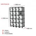 Ver imagem 5 de Armário Locker Guarda-Volume 20 Portas Aço Grp 504/20 Laranja/Picasso