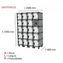 Ver imagem 5 de Armário Locker Guarda-Volume 20 Portas Aço Grp 504/20 Laranja/Picasso