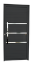 Ver imagem 1 de Porta Alumínio Lambril Evolution c/Puxador e.Preto 90 Brimak