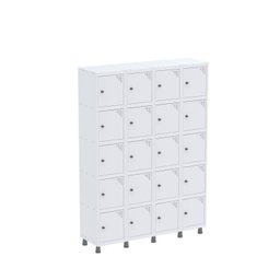 Armário Guarda Volume Locker Roupeiro 20 Portas Aço GRP 504/20  - 3