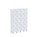 Ver imagem 3 de Armário Guarda Volume Locker Roupeiro 20 Portas Aço Grp 504/20 Branco