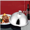 Ver imagem 3 de Cloche Aço Inox Tampa para Alimentos Cobertura Grande 32cm