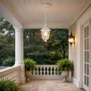 Ver imagem 4 de Kit 6 Luminárias Pendentes 58cm Branco Externo Colonial E27 Termoplástico Grega Dital