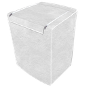 Ver imagem 1 de Capa Máquina de Lavar Abertura Superior com Zíper Tamanho G:branco