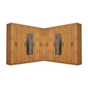 Ver imagem 2 de Closet Casal Duplo Rubi Premium 16 Portas C/espelho 8 Gavetas