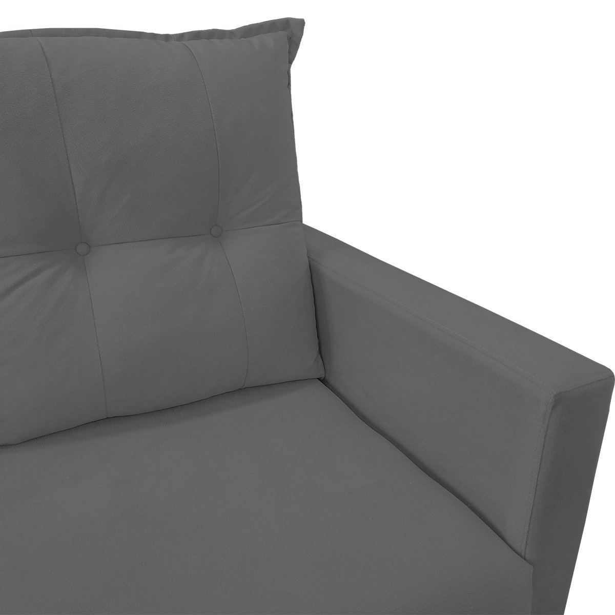 Sofa 2 Lugares Pequeno Confortavel 1,40m Berlim Bellamado:cinza - 2