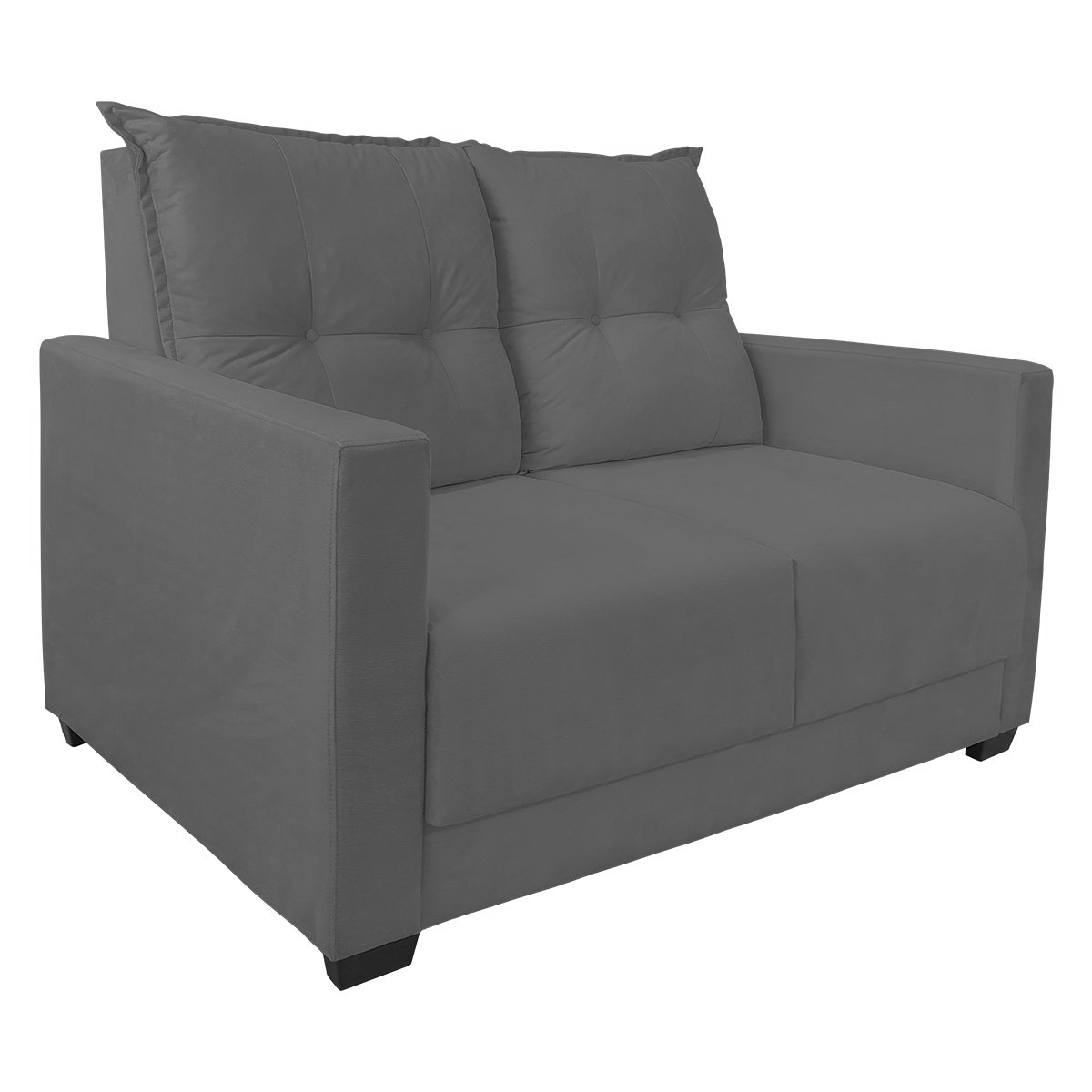 Sofa 2 Lugares Pequeno Confortavel 1,40m Berlim Bellamado:cinza - 1