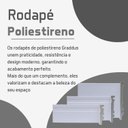 Ver imagem 7 de Rodapé de Poliestireno 3CMX16MM Frisado Metro Linear Barra com 240cm Flat Branco Graddus