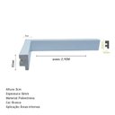 Ver imagem 3 de Rodapé de Poliestireno 3CMX16MM Frisado Metro Linear Barra com 240cm Flat Branco Graddus