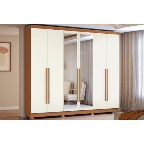 Guarda Roupa Casal 6PTS c/Esp Pés CB01T580 Off Kappesberg