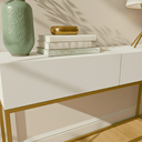 Ver imagem 2 de Aparador Eros 110cm com Base Metálica Estilo Industrial Resistente e Moderno para Sala Estar:branco/