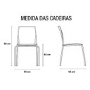 Ver imagem 4 de Cadeira Coletiva Fixa Empilhável Auditório Hotel Igreja Pés em Aço Tutti Preto
