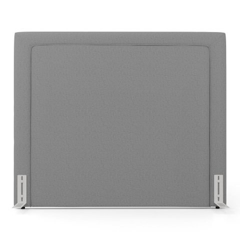 Cabeceira Cama Box Casal Padrão Alba 140cm com Frame Linho Cinza - Desk Design