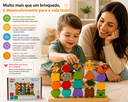 Ver imagem 4 de Jogo Educativo Brinquedo Encaixe Das Formas Madeira