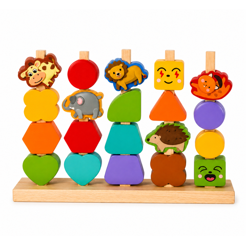 Jogo Educativo Brinquedo Encaixe Das Formas Madeira