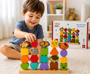 Ver imagem 3 de Jogo Educativo Brinquedo Encaixe Das Formas Madeira