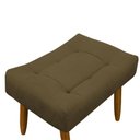 Ver imagem 4 de Puff Banqueta Decorativo Pés Madeira Claro
