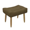 Ver imagem 1 de Puff Banqueta Decorativo Pés Madeira Claro
