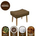Ver imagem 6 de Puff Banqueta Decorativo Pés Madeira Claro
