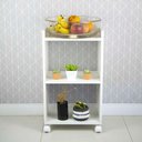 Ver imagem 1 de Nicho Organizador Multiuso Móvel para Cozinha com Rodinha 40cm