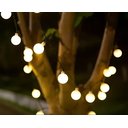 Ver imagem 5 de Cordão Leds Solar Lâmpadas Luzes Bolinhas Amarela Natal 5m