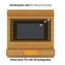 Ver imagem 3 de Painel para TV Bali 60" 160cm MDP com LED Amadeirado Colibri Móveis