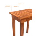 Ver imagem 4 de Mesinha de Apoio Lateral Retangular Madeira Rústica Raiz