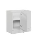 Ver imagem 6 de Balcão Canto Reto Planejado 1 Porta sem Tampo Marselha CabeCasa MadeiraOriginals Branco