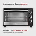 Ver imagem 2 de Forno Elétrico 42l Family Ii Mondial Preto/inox Fr-42 60hz 220v