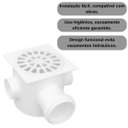 Ver imagem 4 de Caixa Quadrada Dn 100x100x50 Pvc C/ Grelha | Akato | Kit 10 Un