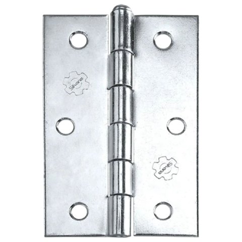Dobradiça 850 até 35kg - 3,5"" Aço Zincado com 3 Pçs - 91412 - Silvana Dobradiça 850 até 35kg - 3,5"