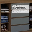 Ver imagem 6 de Cômoda 2 Portas 4 Gavetas com Sapateira 123cm Uni Luciane Móveis