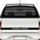 Ver imagem 1 de Faixa Tampa Traseira Saveiro Cross G5 / G6 Teu Adesivo Preto