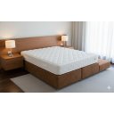 Ver imagem 3 de Cama Box Bau Casal Bipartido C/ Cama Auxiliar Suede 47x138x188 - Santo Box:marrom