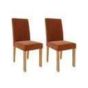 Ver imagem 7 de Kit 2 Cadeiras Sala Jantar Maia 2 Un Savana-cinamomo/suede Gengibre Bege - Cimol