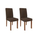 Ver imagem 5 de Kit 2 Cadeiras Sala Jantar Maia 2 Un Savana-cinamomo/suede Gengibre Bege - Cimol