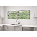 Ver imagem 6 de Vitro Basculante 2 Seções 60x120 Alumínio Brilhante Vidro Liso