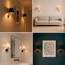 Ver imagem 2 de Arandela Luminária de Parede Clássica com Interruptor e Cúpula Ref 19 Decoração Casa Sala Quarto