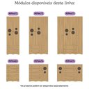 Ver imagem 6 de Cômoda Infantil 95cm 1 Porta com Vidro e 4 Gavetas Sonho Multimóveis Mp4474 Madeirado