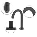 Ver imagem 2 de Torneira Lav. Clean Preto Black+Flexível+Válvula Click+Sifão