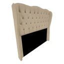 Ver imagem 4 de Cabeceira Estofada Liza para Cama Box Casal King Size 1.95cm: Bege